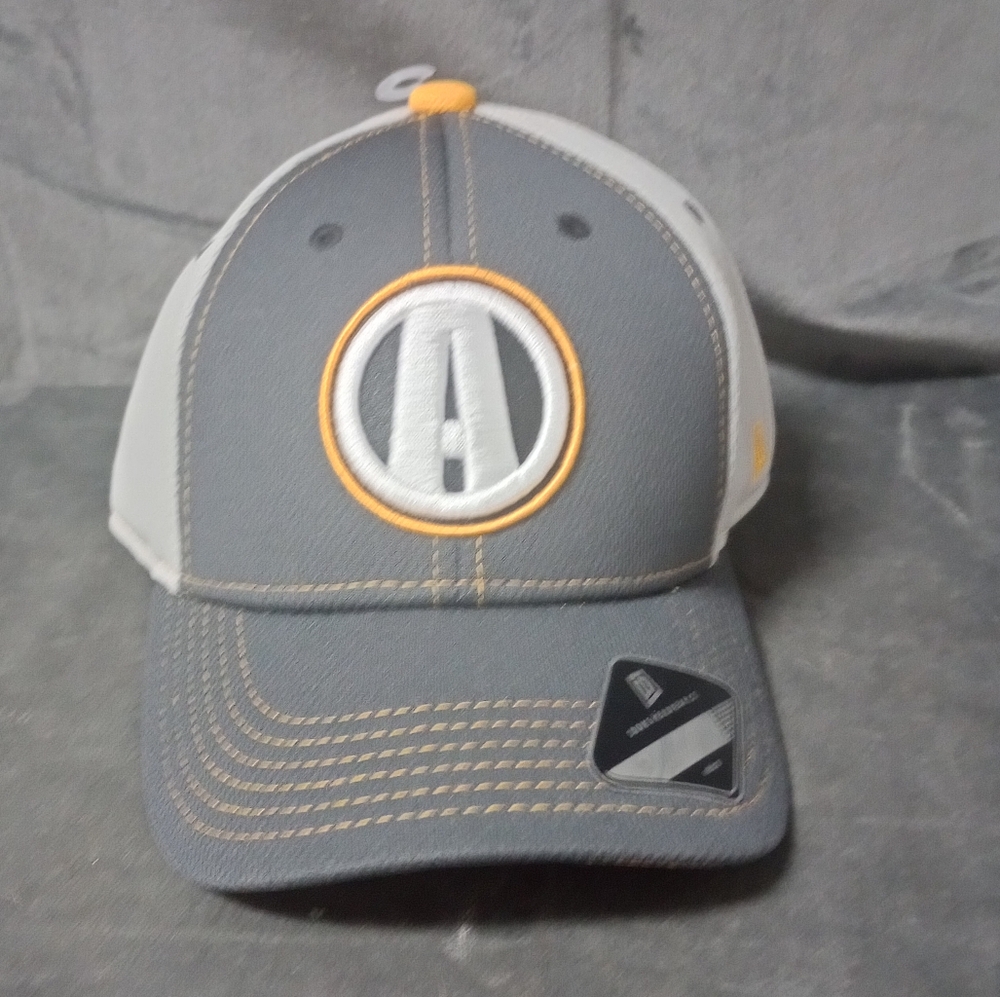 Dome Headwear Grey & Yellow A Snapback Baseball Hat NWT